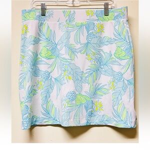Stella Parker Tropical Floral Skort Women’s Large Resortwear Pull-on UPF+30